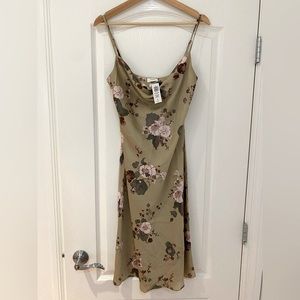 ARITZIA - Wilfred only cowl neck slip dress S (BNWT)